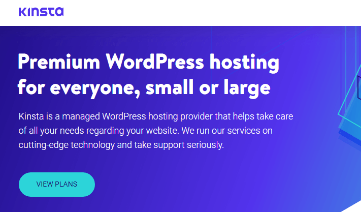 Kinsta - Managed WordPress hosting for super fast business and personal blogs