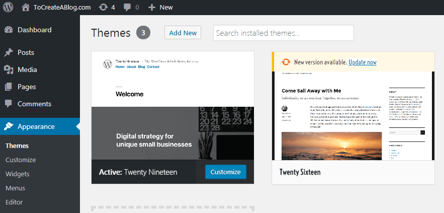 How to update a WordPress theme?
